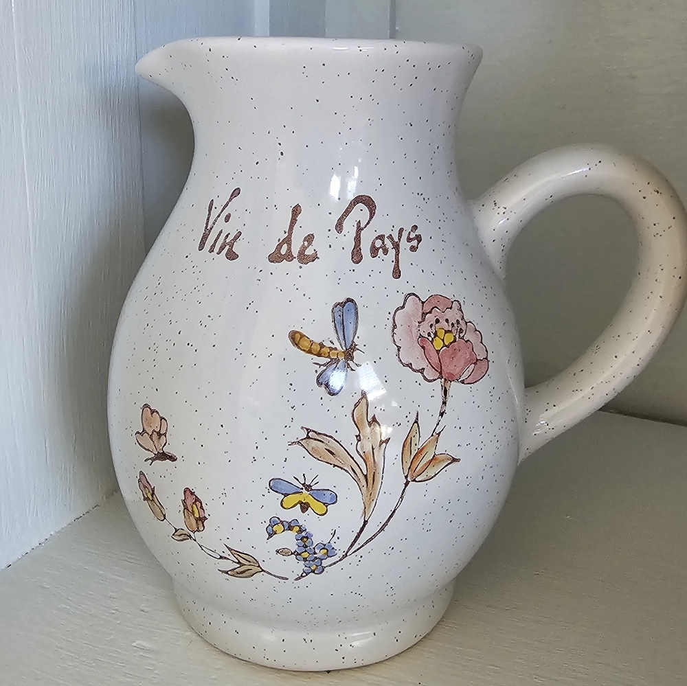 Vin De Pays Ceramic Pitcher Vase